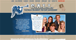 Desktop Screenshot of catholicacademyforlifeleadership.org